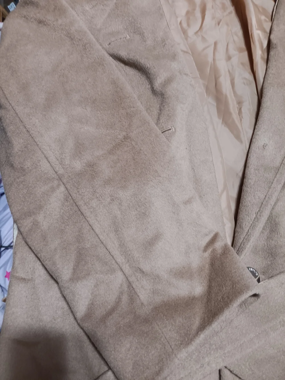 Michael Kors Taupe Belted Trench Coat With Shawl Hat